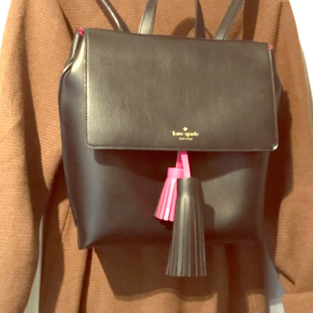Kate spade backpack with tassels